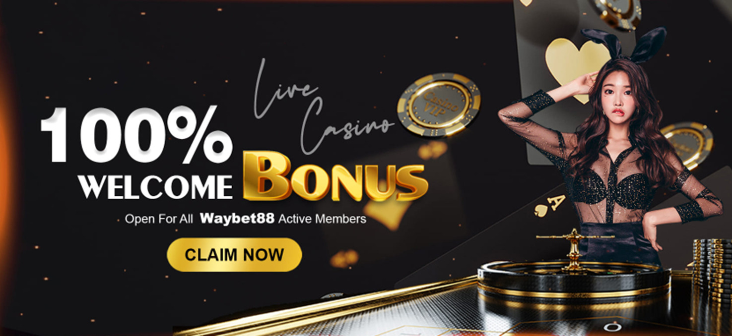 100% welcome bonus for live casino